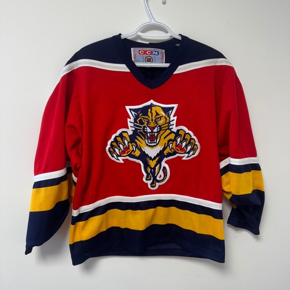 Florida Panthers Vintage 1990s Athletic Hockey CCM NHL Jersey - Picture 1 of 2
